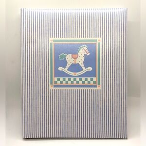 Vintage • Hallmark Baby’s Striped Rocking Horse Keepsake Album